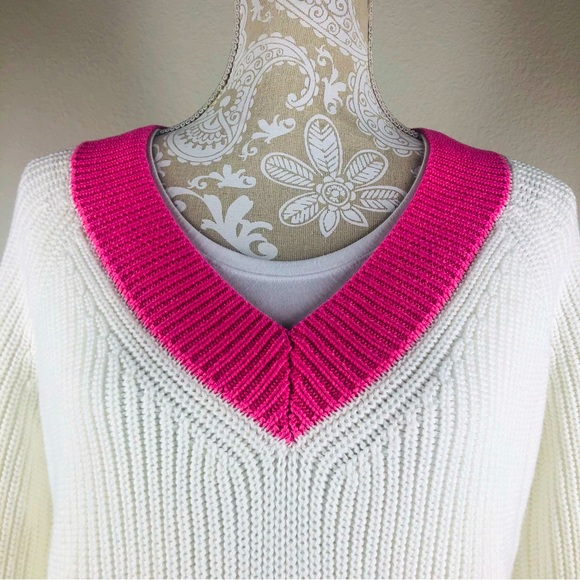 525 America 100% Cotton Ribbed Sweater Medium EUC - Picture 3 of 8